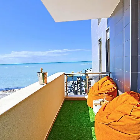 The Salt House - 2br, First Row, Beachfront Durrës