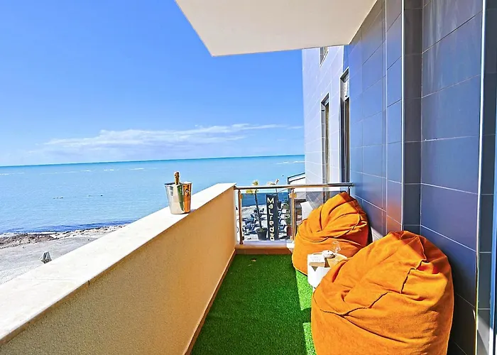 The Salt House - 2br, First Row, Beachfront Durrës