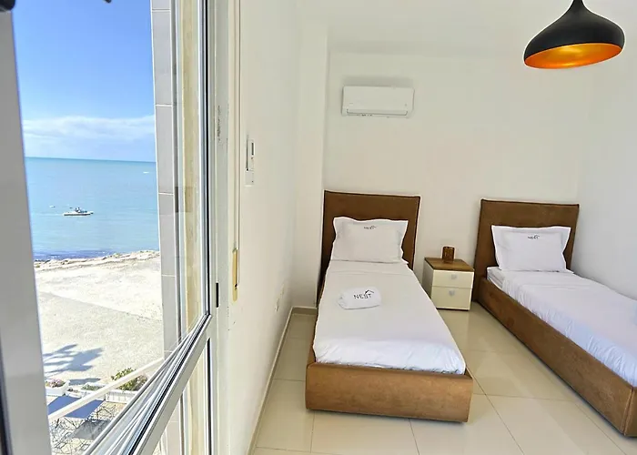 The Salt House - 2br, First Row, Beachfront Durrës