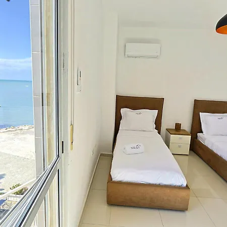 The Salt House - 2br, First Row, Beachfront Durrës