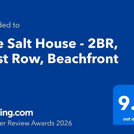 The Salt House - 2br, First Row, Beachfront Apartment