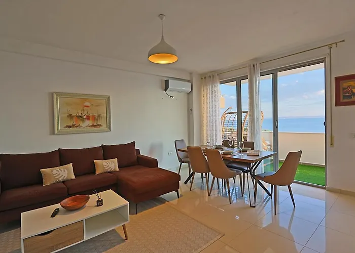 The Salt House - 2br, First Row, Beachfront Apartment Durres