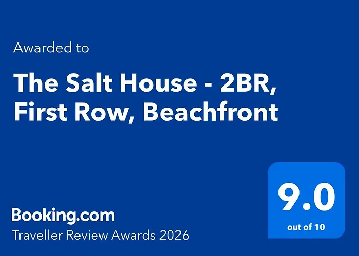 The Salt House - 2br, First Row, Beachfront Apartment